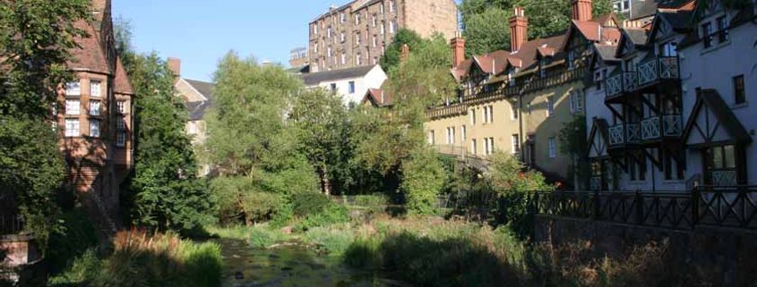 Dean village in Stockbridge in Edinburgh